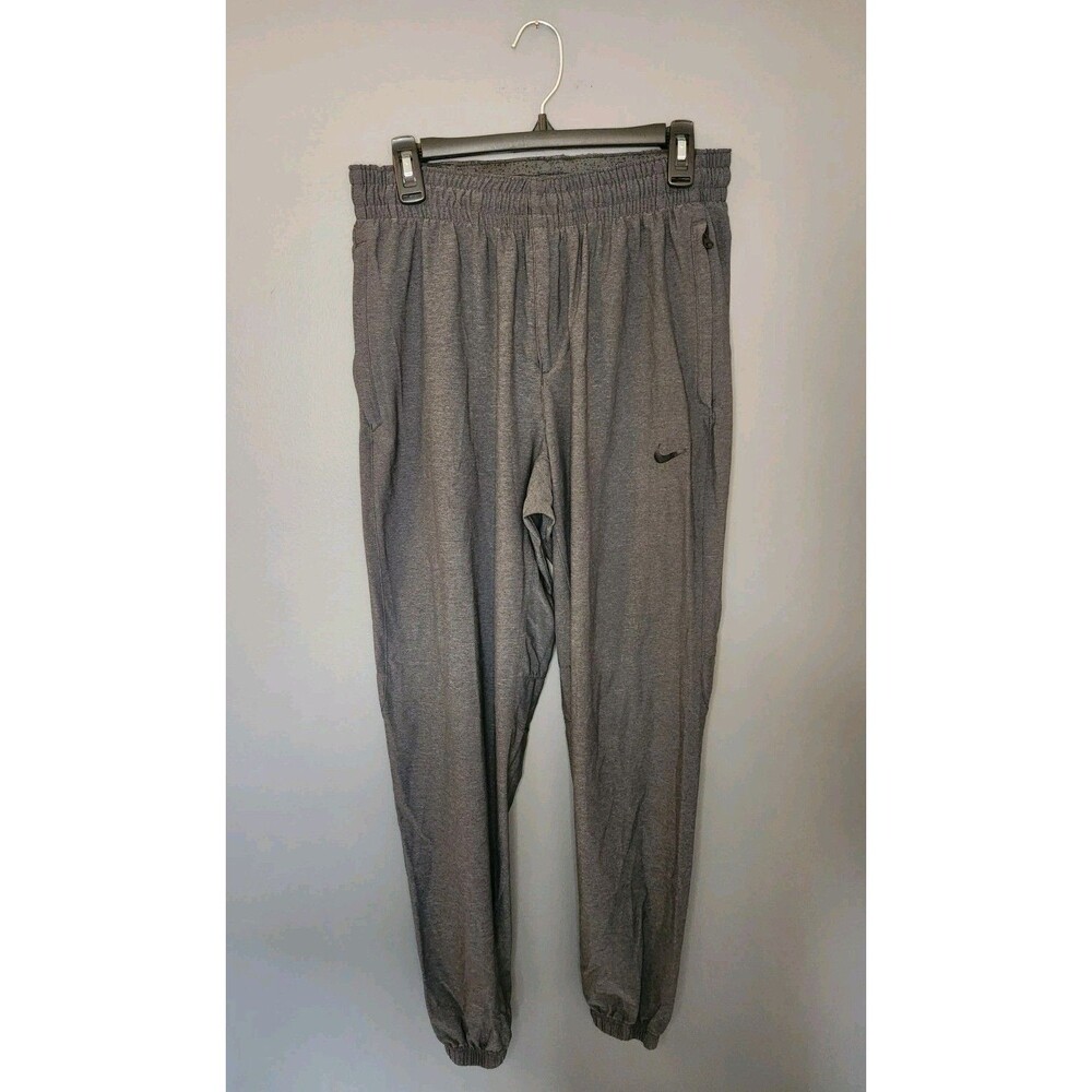 Nike Shield Pants Men's M Dark Gray Joggers Track‎ Training Nylon Stretch Woven